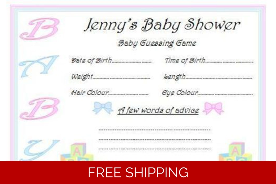 Baby birth clearance guessing game